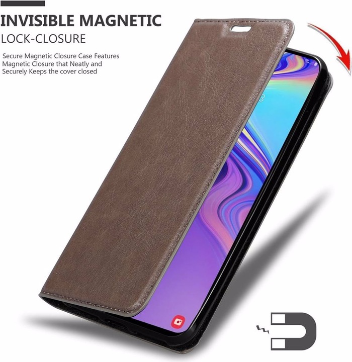 Actual product image Cadorabo Book Invisible Magnet Cover (Samsung Galaxy A40s, Samsung Galaxy M30)