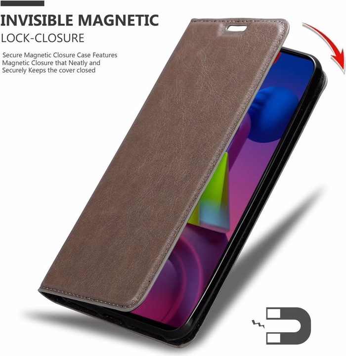 Actual product image Cadorabo Book Invisible Magnet Cover (Samsung Galaxy M51)
