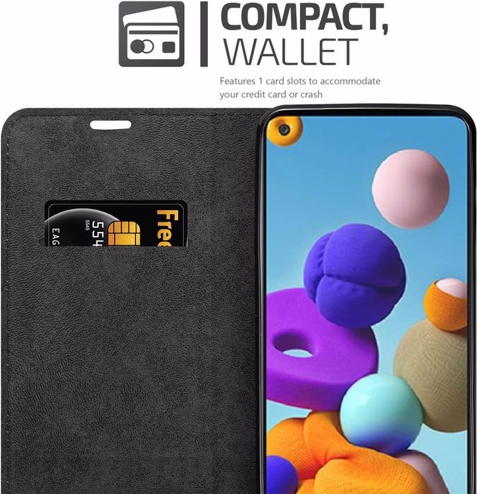 Produktbild Cadorabo Book Invisible Magnet Cover (Samsung Galaxy A21s)