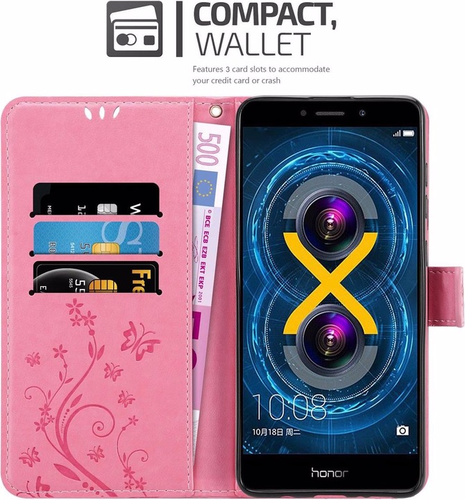 Produktbild Cadorabo Flower Book Cover (Honor 6X)