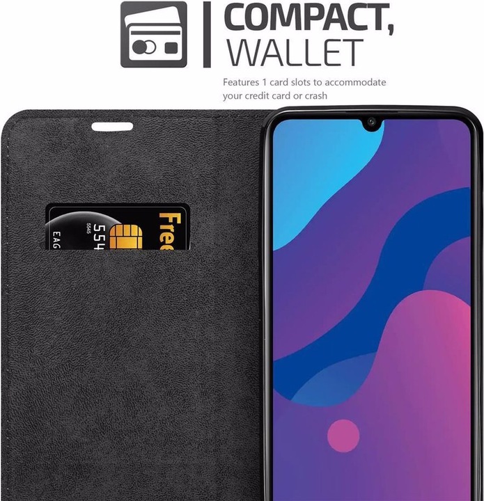 Actual product image Cadorabo Book Invisible Magnet Cover (Honor Play 9A)