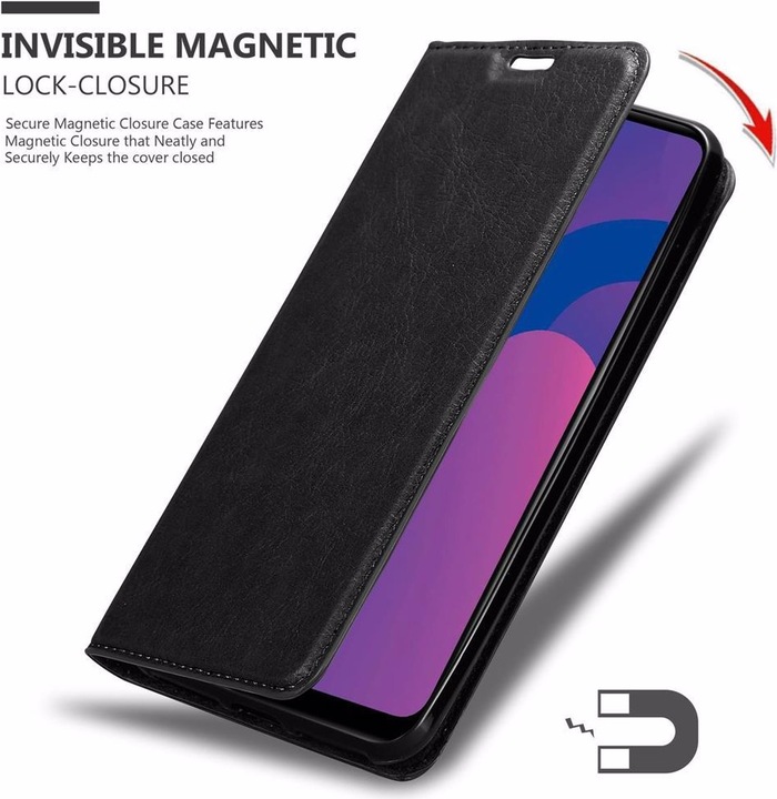 Actual product image Cadorabo Book Invisible Magnet Cover (Honor Play 9A)