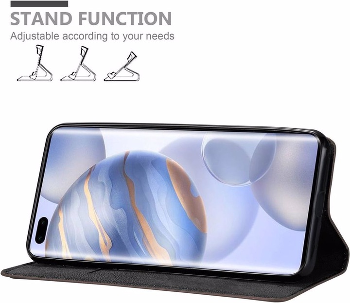 Actual product image Cadorabo Book Invisible Magnet Cover (Honor 30s)