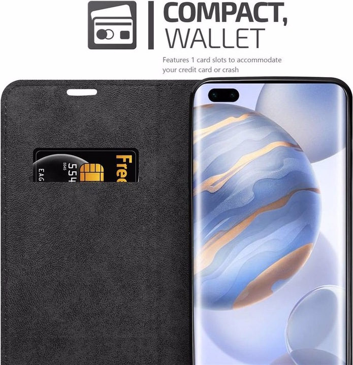 Actual product image Cadorabo Book Invisible Magnet Cover (Honor 30s)