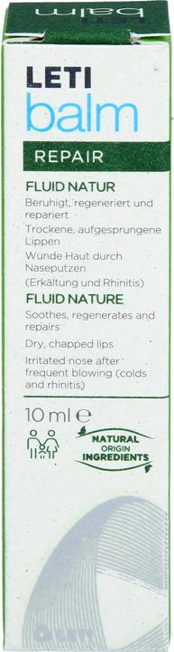 Immagine prodotto Leti balm Fluid Natur - Schützender Nasen- und Lippenbalsam bei trockener und rissiger Haut mit natü (10 ml)