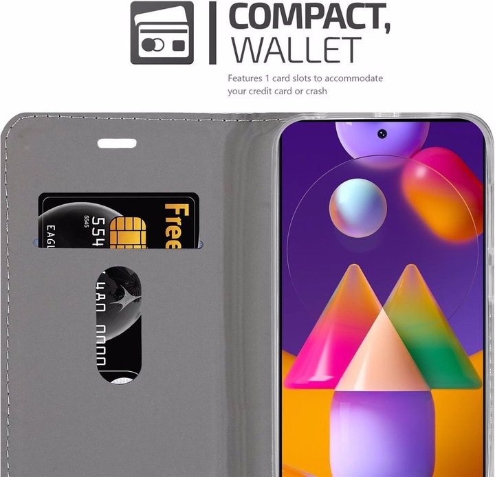 Produktbild Cadorabo Book Jeans Optik Cover (Samsung Galaxy M31s)