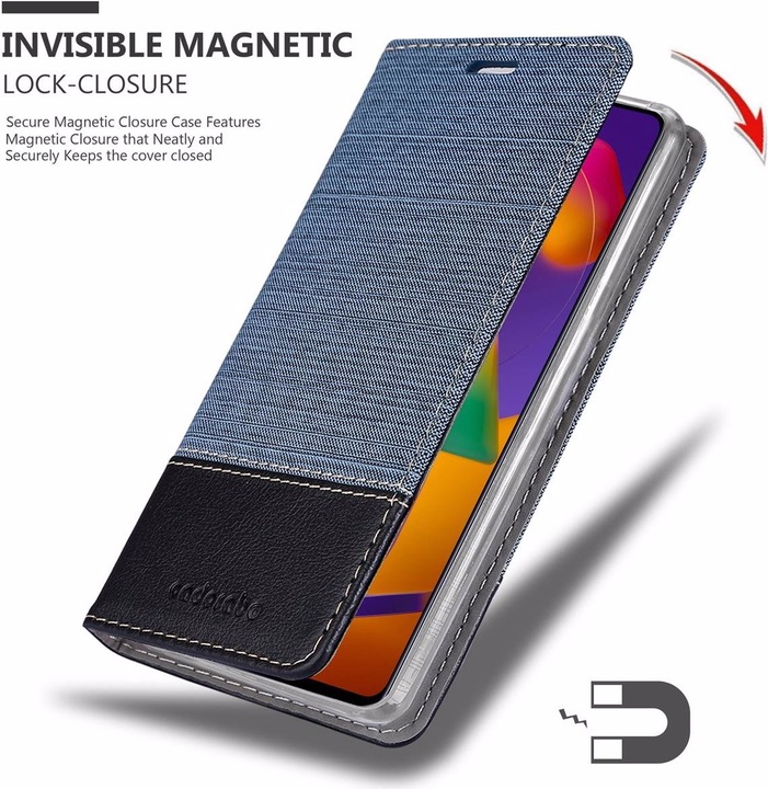 Produktbild Cadorabo Book Jeans Optik Cover (Samsung Galaxy M31s)