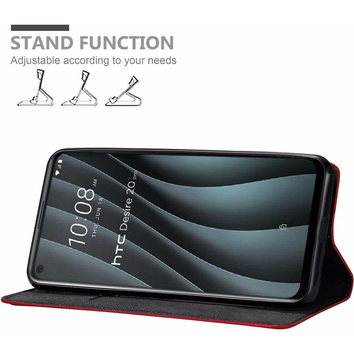 Thumbnail - Cadorabo Cover (HTC Desire 20 Pro), Smartphone Hülle, Rot