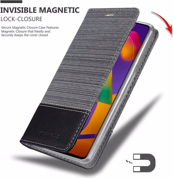 Produktbild Cadorabo Book Jeans Optik Cover (Samsung Galaxy M31s)