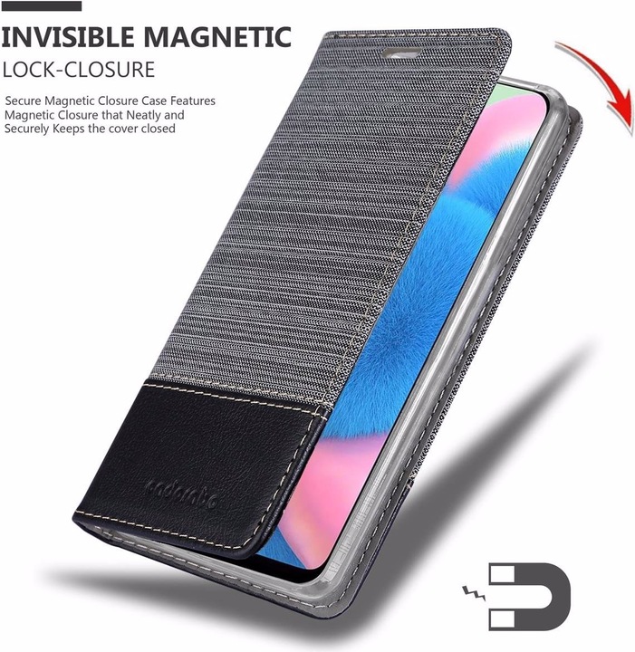 Produktbild Cadorabo Book Jeans Optik Cover (Samsung Galaxy A30s, Samsung Galaxy A50s)