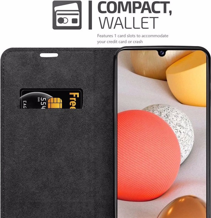 Actual product image Cadorabo Book Invisible Magnet Cover (Samsung Galaxy A42 5G)