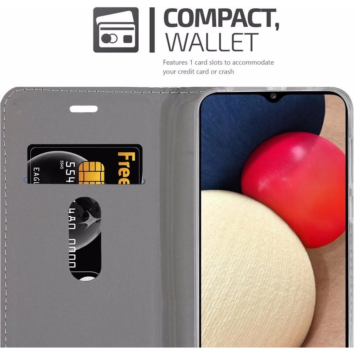Thumbnail - Cadorabo Jeans Optik (Samsung Galaxy A02s), Smartphone Hülle, Grau, Braun