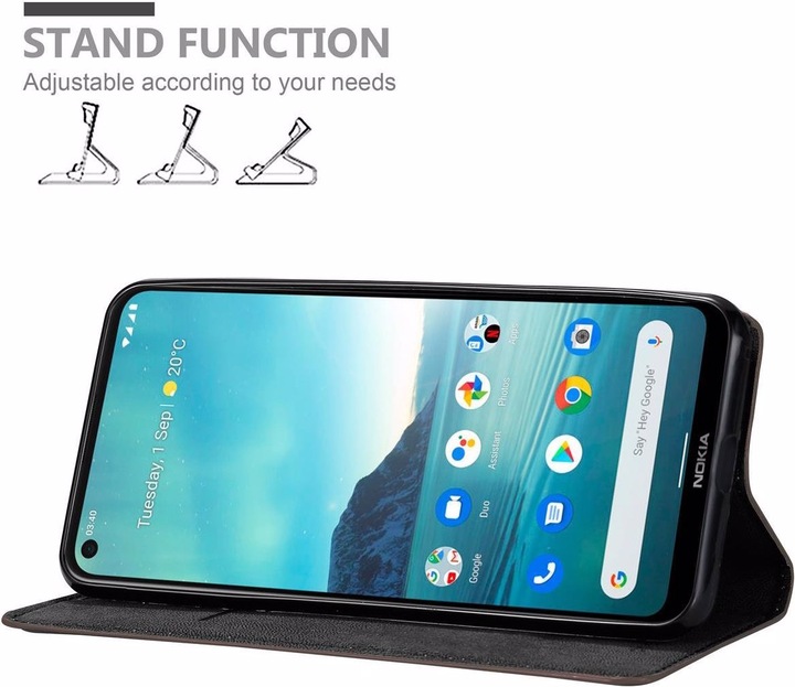 Actual product image Cadorabo Book Invisible Magnet Cover (Nokia 3.4)
