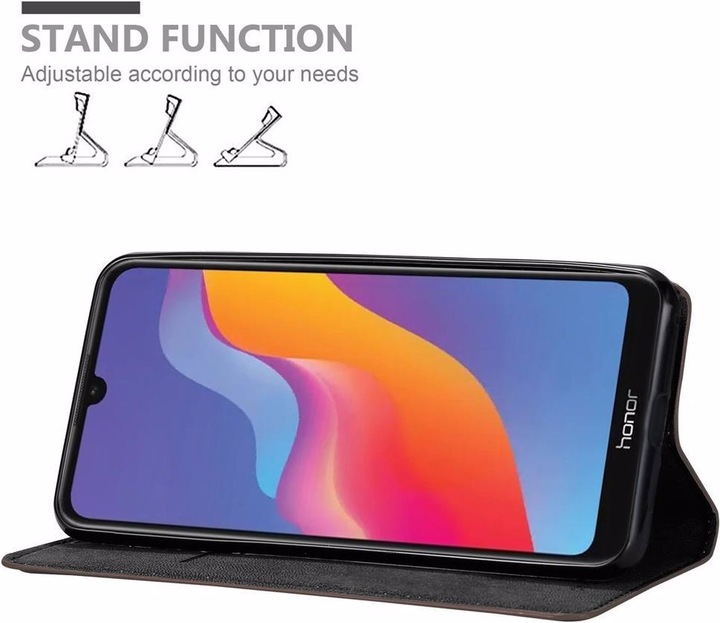Actual product image Cadorabo Book Invisible Magnet Cover (Honor 8A Prime)