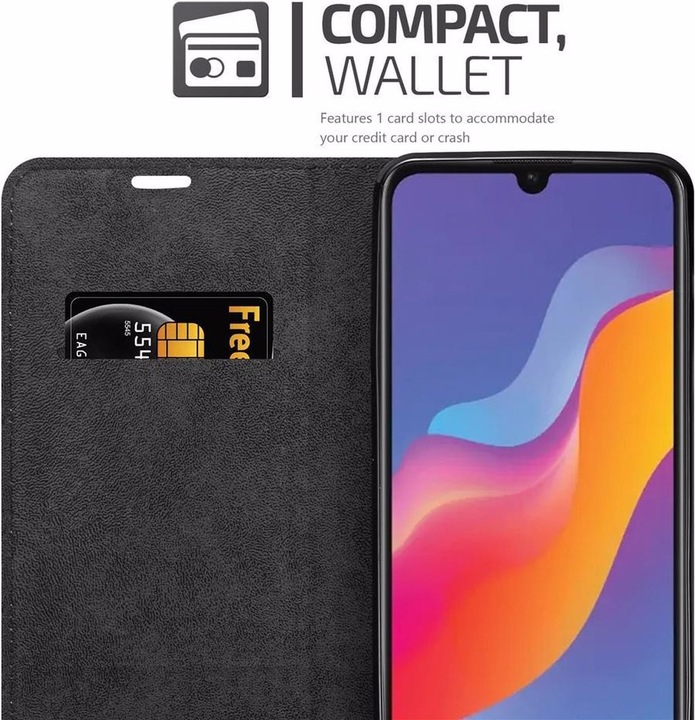 Actual product image Cadorabo Book Invisible Magnet Cover (Honor 8A Prime)