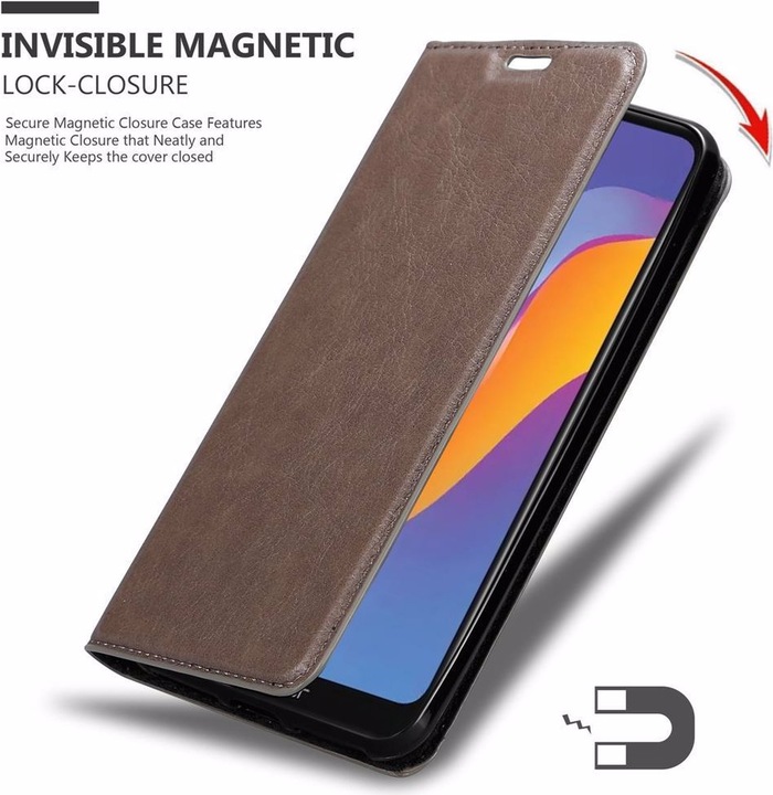 Actual product image Cadorabo Book Invisible Magnet Cover (Honor 8A Prime)