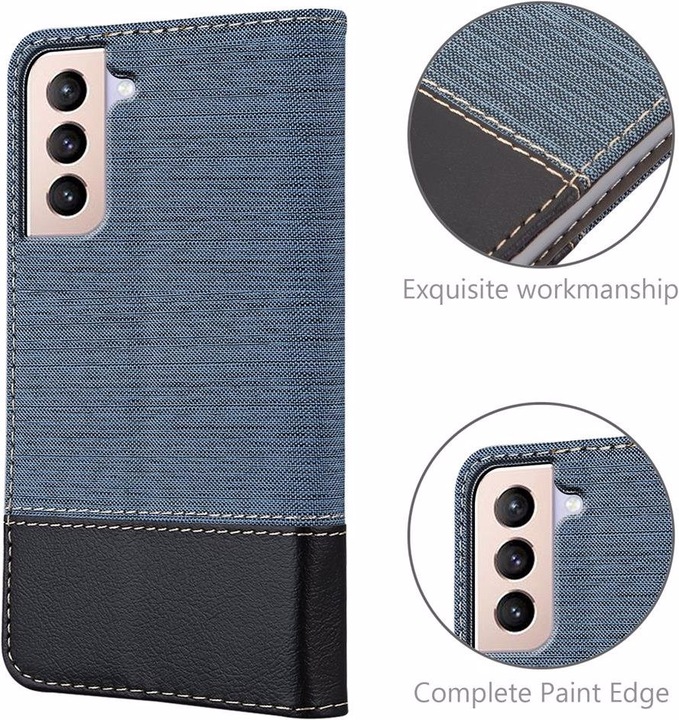 Produktbild Cadorabo Book Jeans Optik Cover (Samsung Galaxy S21+)
