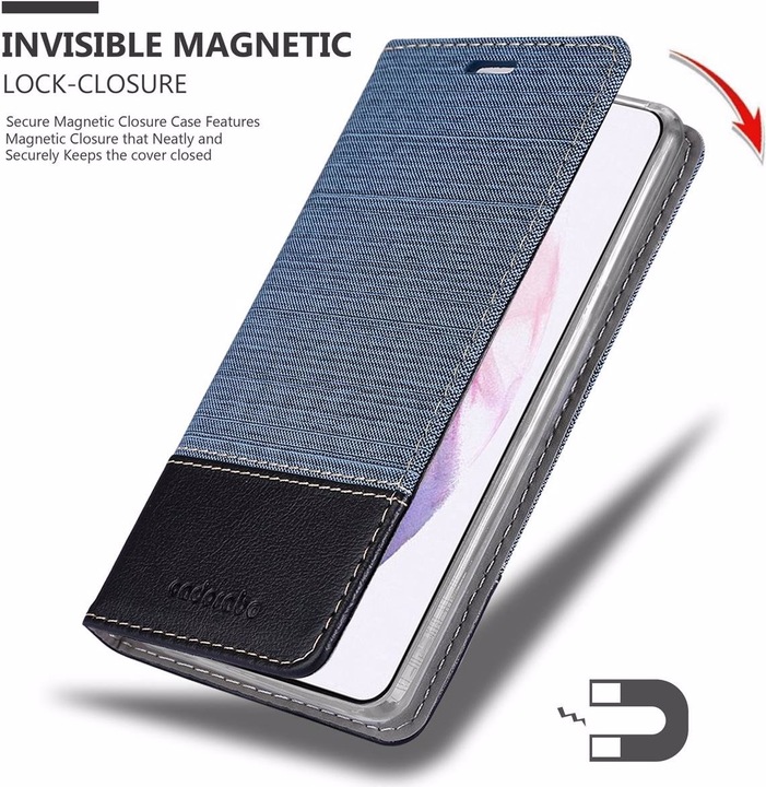 Produktbild Cadorabo Book Jeans Optik Cover (Samsung Galaxy S21+)