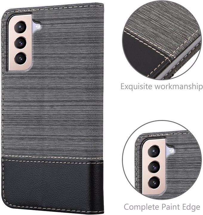 Actual product image Cadorabo Book Jeans Optics Cover (Samsung Galaxy S21+)