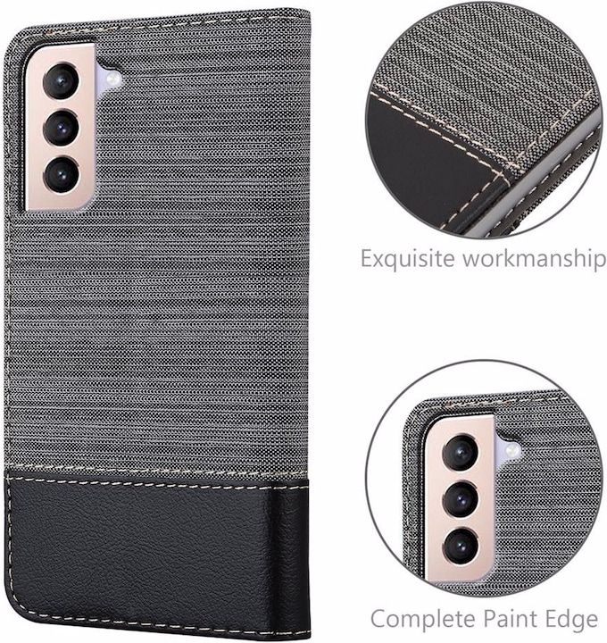 Produktbild Cadorabo Book Jeans Optik Cover (Samsung Galaxy S21+)