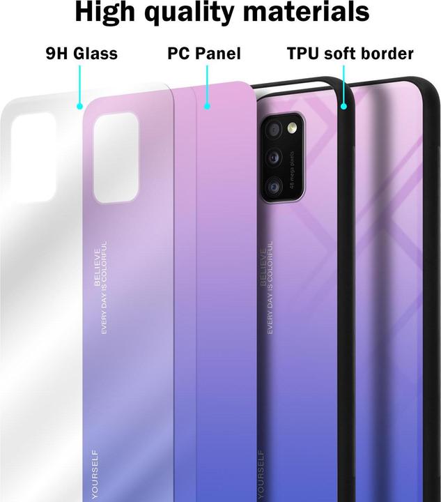 Actual product image Cadorabo TPU 2 colors glass cover (Samsung Galaxy A41)