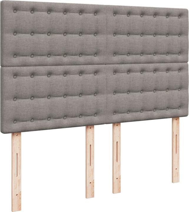 Actual product image vidaXL Bo x springbett mit Matratze 140 x 200 cm Stoff (140 x 200 cm)