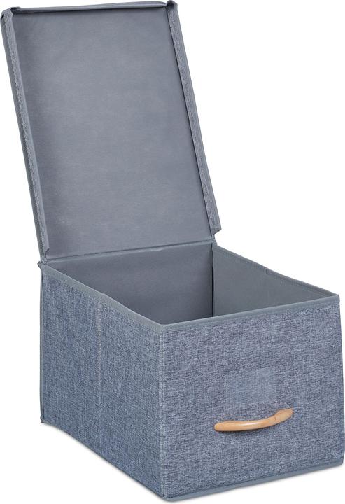 Image du produit Relaxdays 2x bacs de rangement (30 x 42.5 x 25 cm, 27 l)