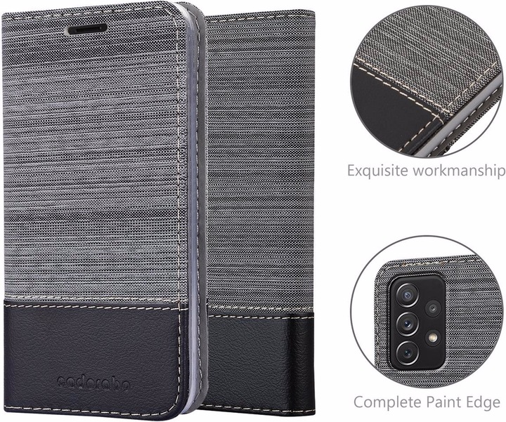 Produktbild Cadorabo Book Jeans Optik Cover (Samsung Galaxy A72 5G)