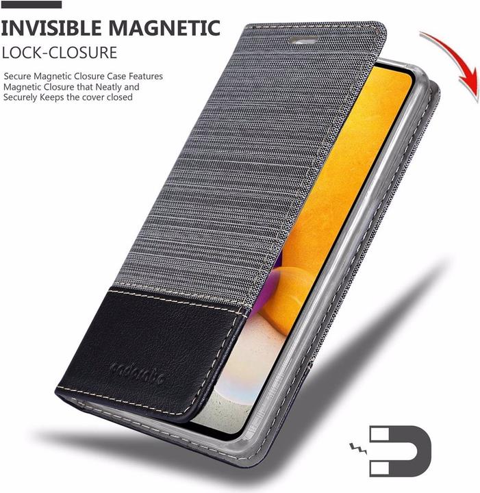 Produktbild Cadorabo Book Jeans Optik Cover (Samsung Galaxy A72 5G)