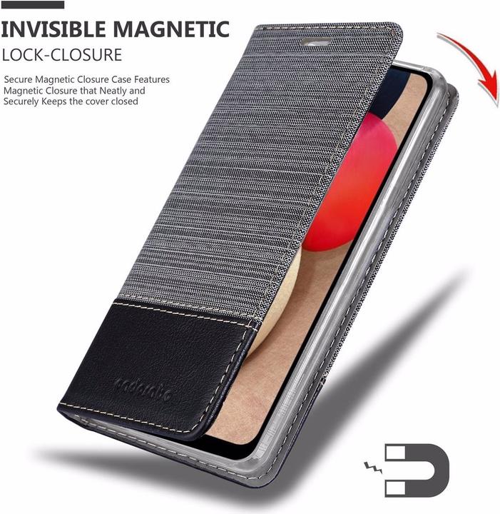 Actual product image Cadorabo Book Jeans Optics Cover (Samsung Galaxy A02s)