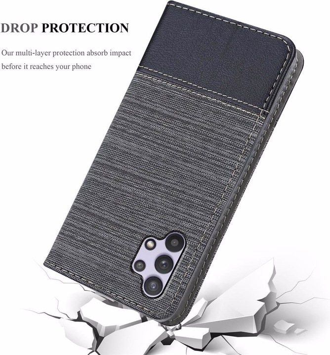 Produktbild Cadorabo Book Jeans Optik Cover (Samsung Galaxy A32 5G)