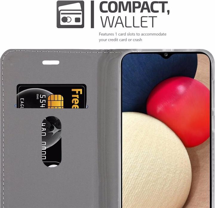Produktbild Cadorabo Book Jeans Optik Cover (Samsung Galaxy A02s)