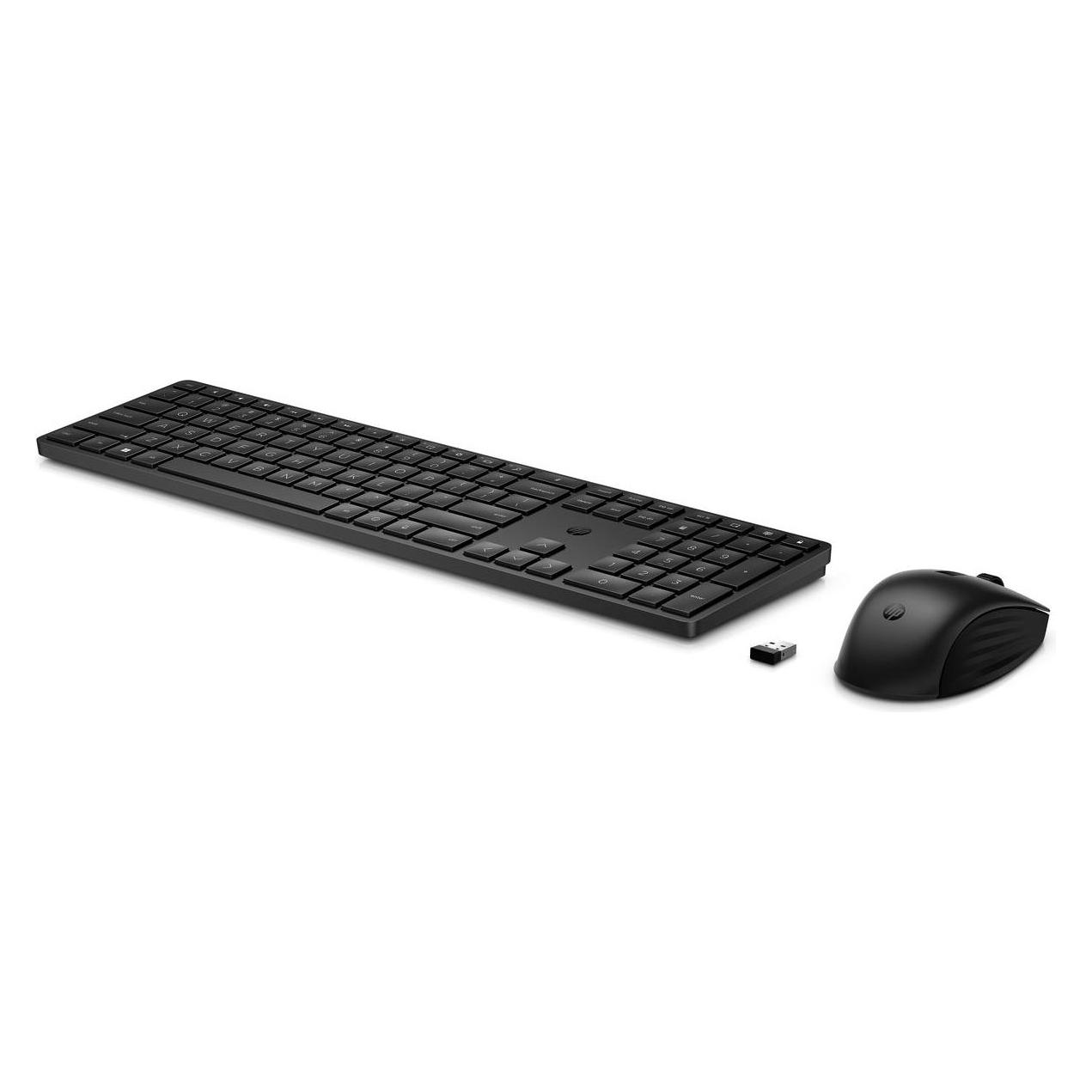 HP 650 (Eng. Int., Kabellos), Tastatur, Schwarz