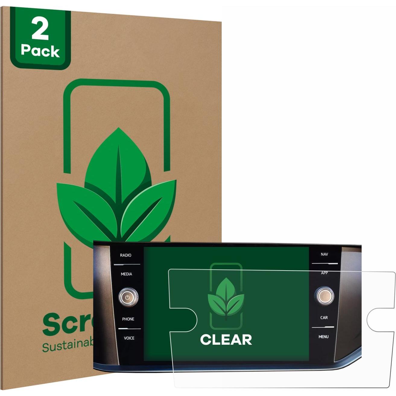 ScreenLeaf, Fahrzeug Navigation Zubehör, Schutzfolie nachhaltiger Displayschutz Displayschutzfolie Folie Klar Transparen...
