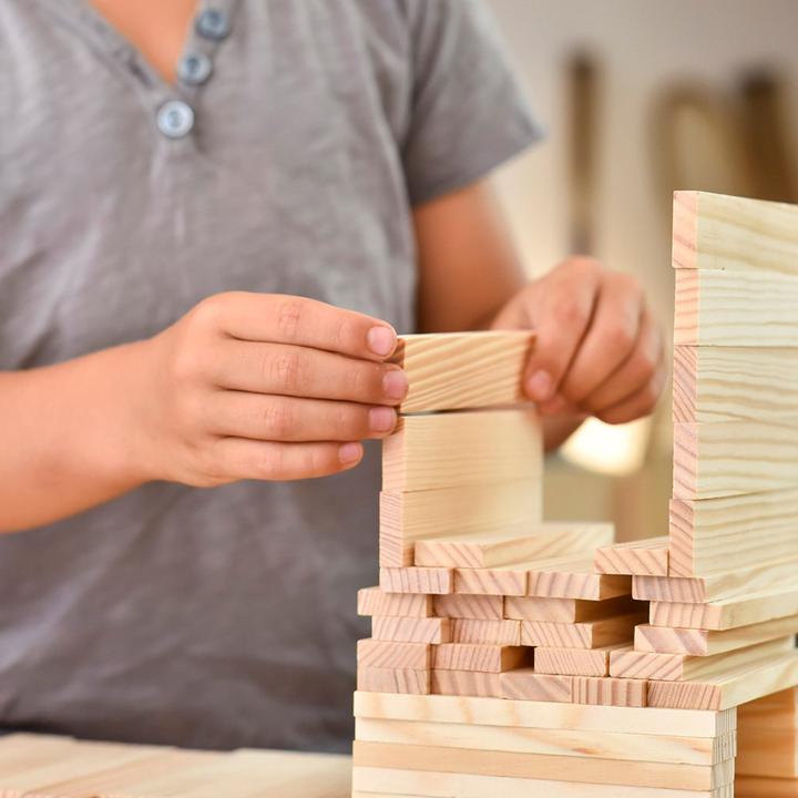 Actual product image Kapla - Blank - Constructiespeelgoed - Groen Voorbeeldboek - 280 Plankjes