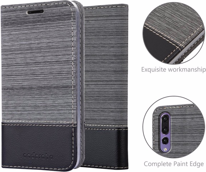 Produktbild Cadorabo Book Jeans Optik Cover (Huawei P20 Pro)