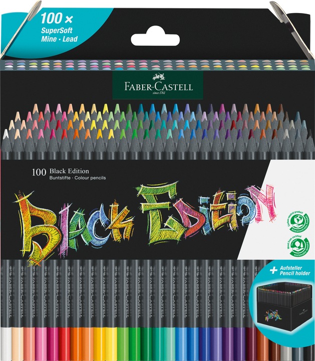 Actual product image Faber-Castell Black Edition (Sorted, 100 x)