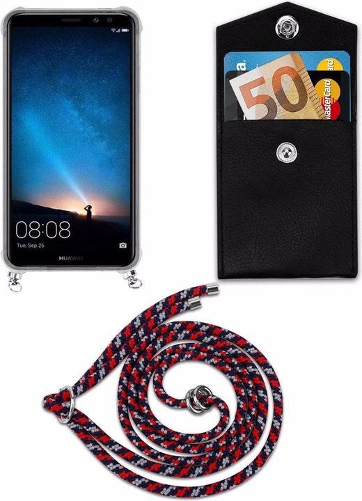 Produktbild Cadorabo TPU Handy Kette SILBER Cover