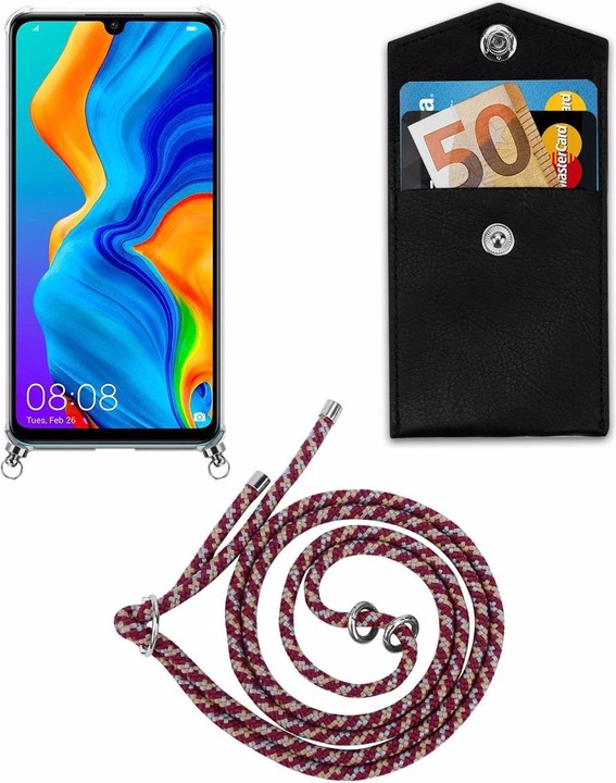 Produktbild Cadorabo TPU Handy Kette SILBER Cover