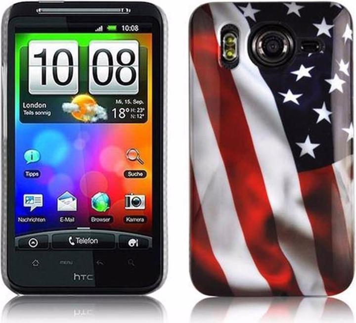 Actual product image Cadorabo Hard cover with imprint cover (HTC Desire HD)