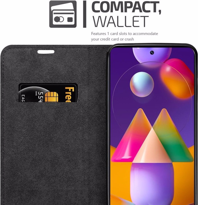 Actual product image Cadorabo Book Invisible Magnet Cover (Samsung Galaxy M31s)