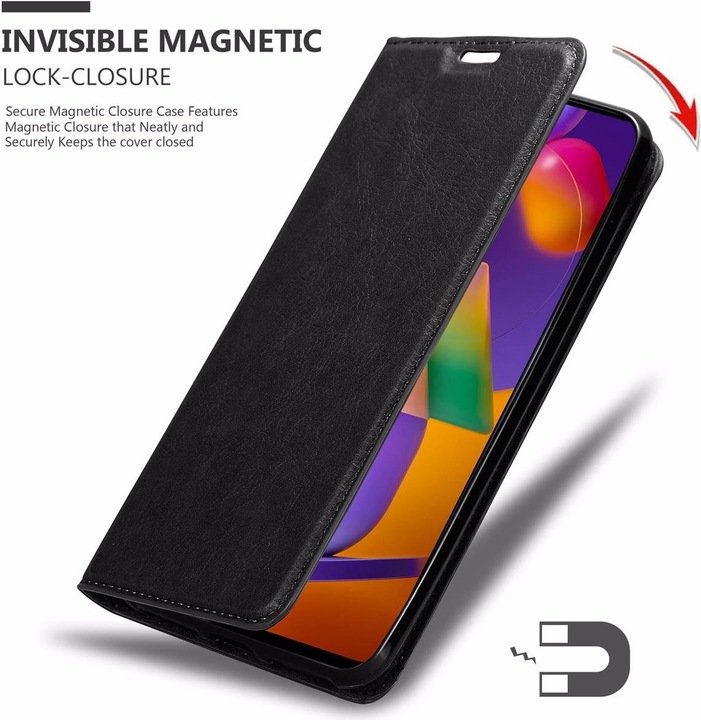 Actual product image Cadorabo Book Invisible Magnet Cover (Samsung Galaxy M31s)