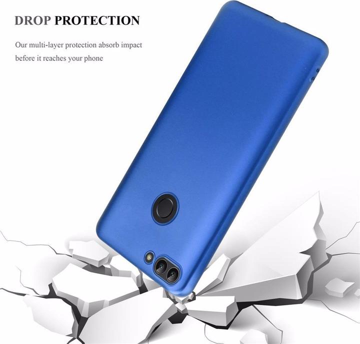 Actual product image Cadorabo TPU Matt Metallic Cover (Huawei Enjoy 7S, Huawei P Smart (2018))