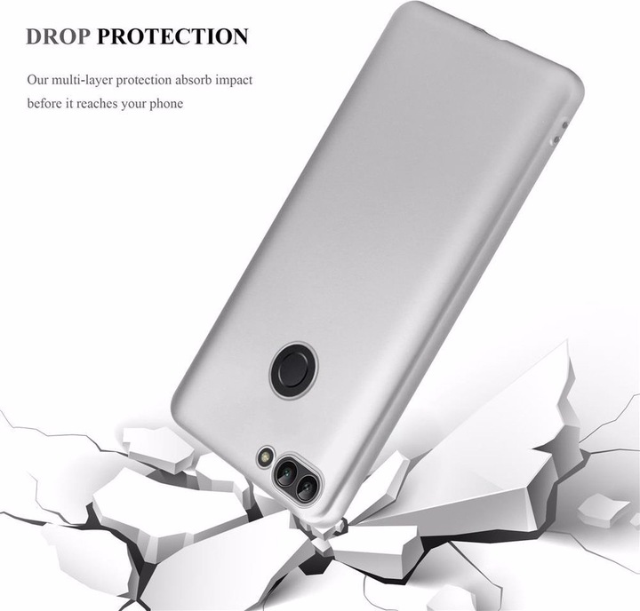 Produktbild Cadorabo TPU Matt Metallic Cover (Huawei Enjoy 7S, Huawei P Smart (2018))