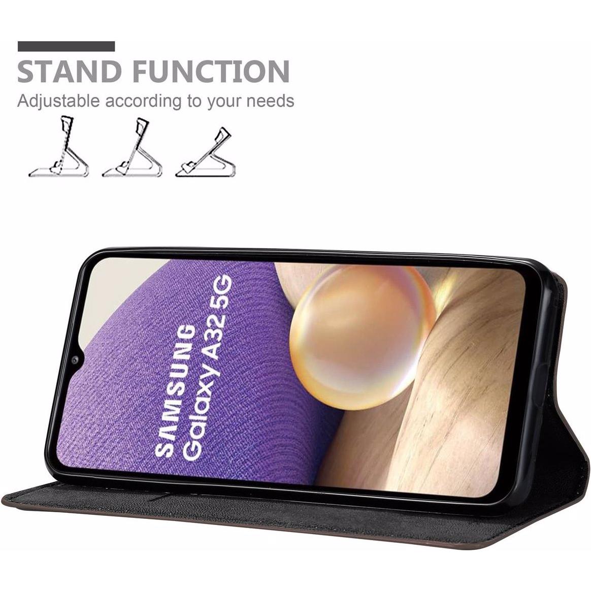 Thumbnail - Cadorabo Book Invisible Magnet Cover (Samsung Galaxy A32), Smartphone Hülle, Braun