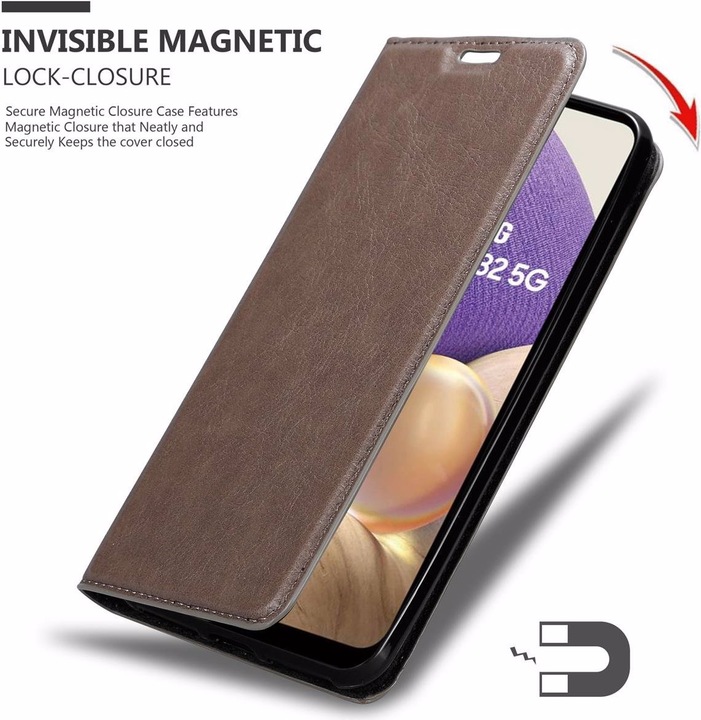 Actual product image Cadorabo Book Invisible Magnet Cover (Samsung Galaxy A32)