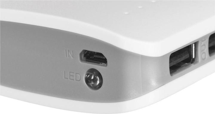 Produktbild Esperanza EMP106WE Radium - Grau - Weiss - Universal - Rechteck - 8000 mAh - USB - 5 V (8000 mAh, 29.60 Wh)
