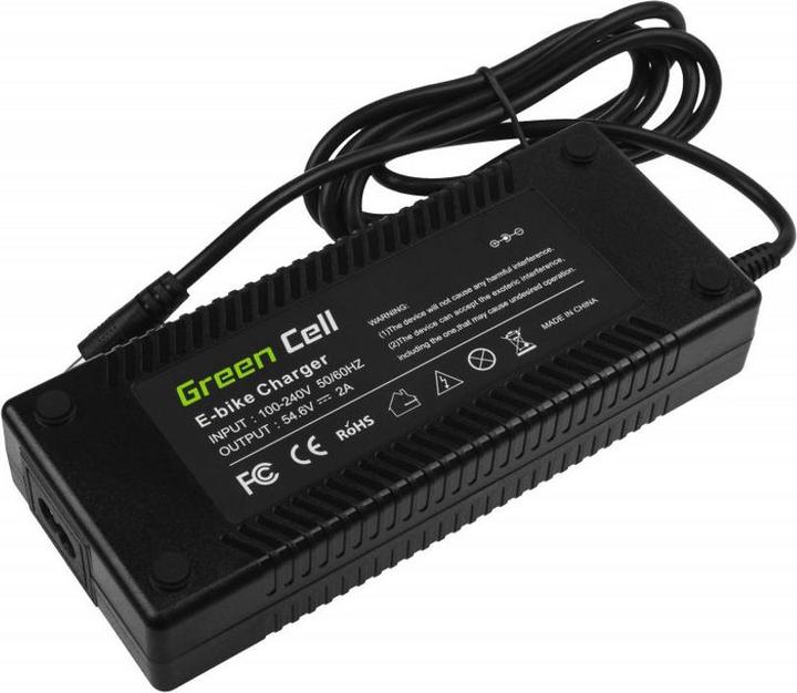 Produktbild GreenCell Charger for E-Bike Batteries - 54.6V/48V - 2A (E-Bike Ladegerät)