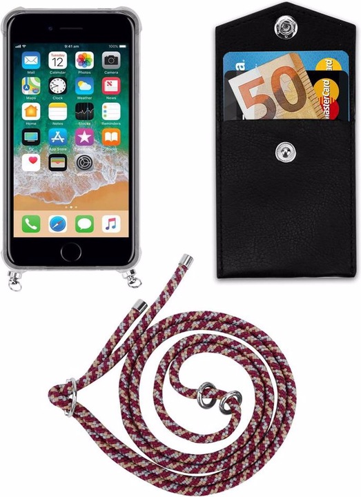 Produktbild Cadorabo TPU Handy Kette SILBER Cover