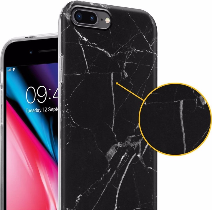 Produktbild Cadorabo IMD TPU Bunter Marmor Cover (Apple iPhone 7 Plus, Apple iPhone 7s Plus, Apple iPhone 8 Plus)